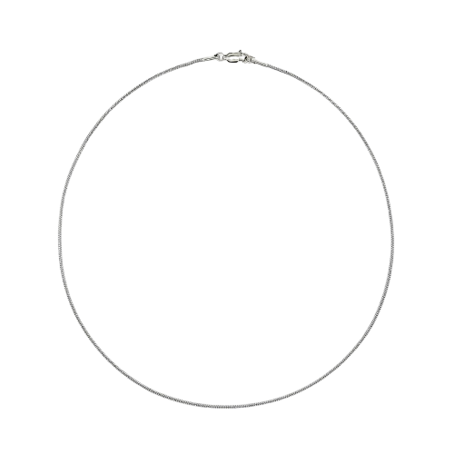 snake chain necklace - silver