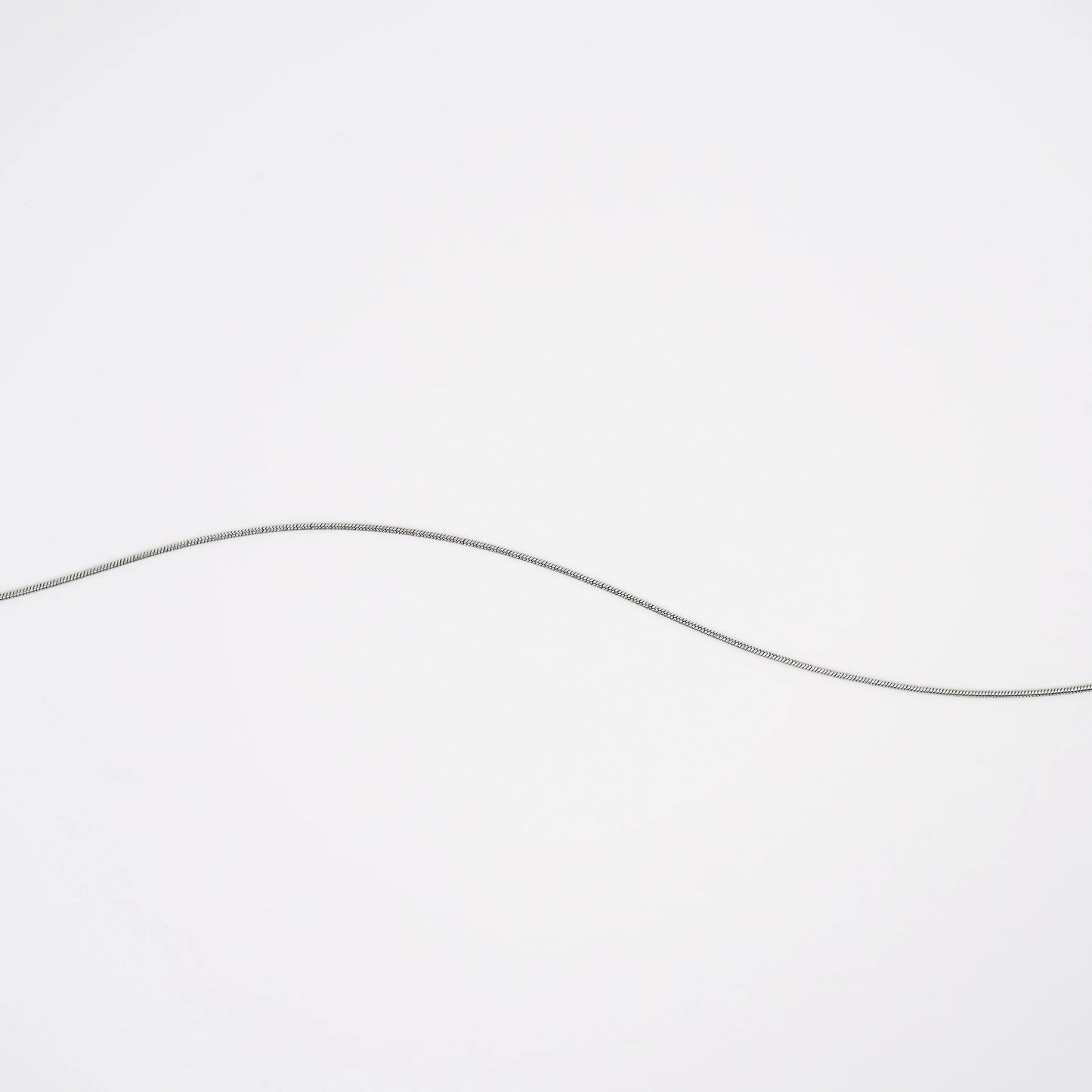 snake chain necklace - silver