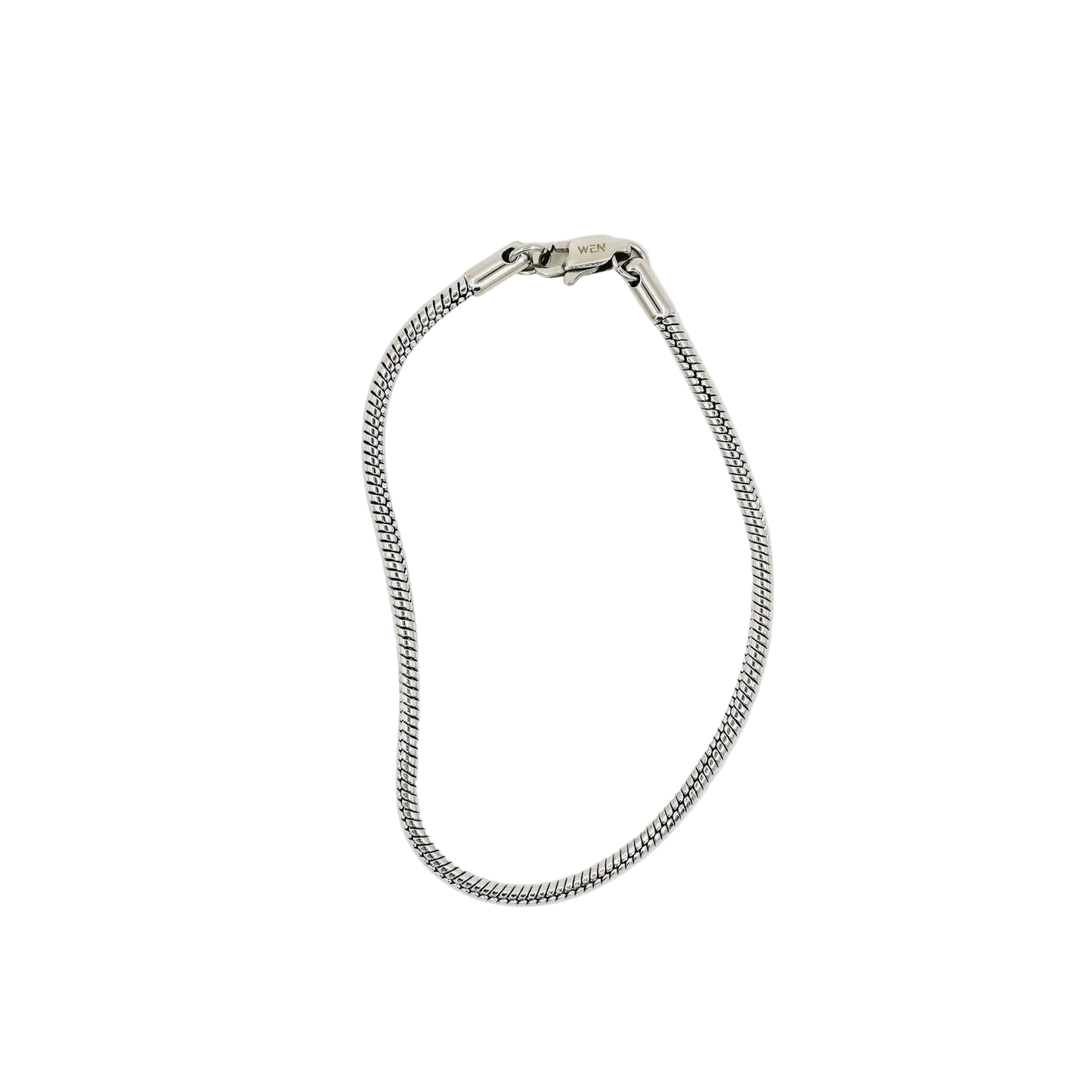 snake chain bracelet - silver