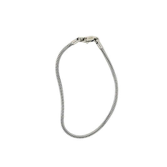 snake chain bracelet - silver