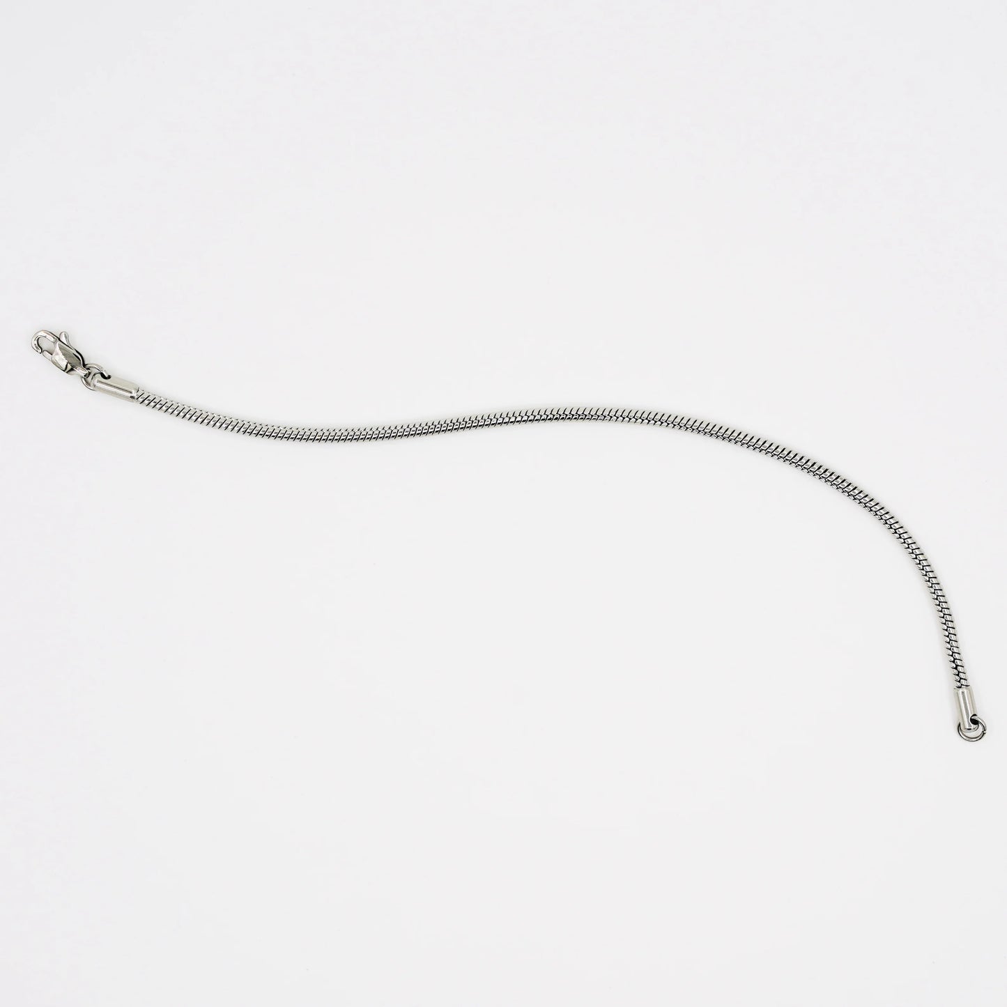 snake chain bracelet - silver