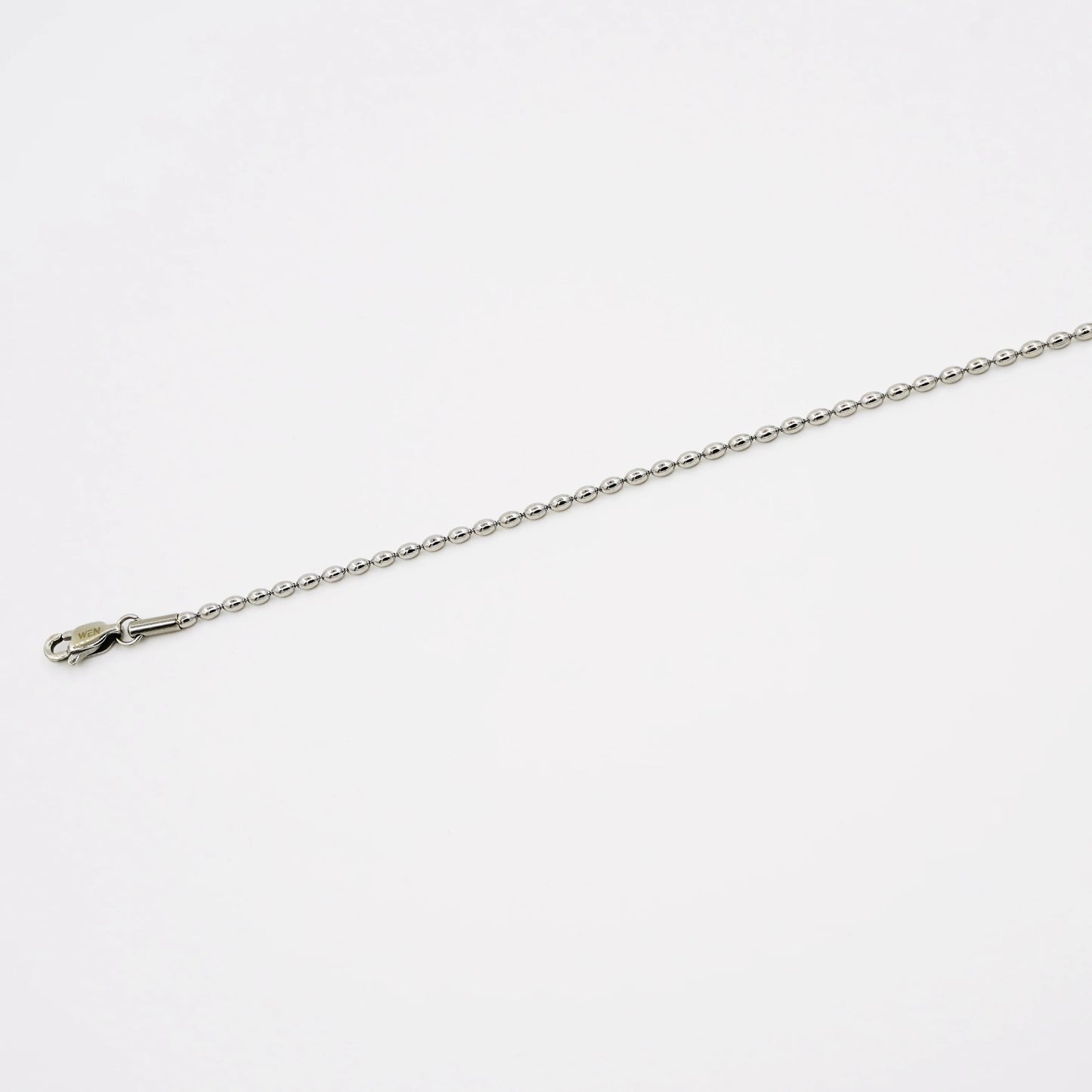 rice chain bracelet - silver