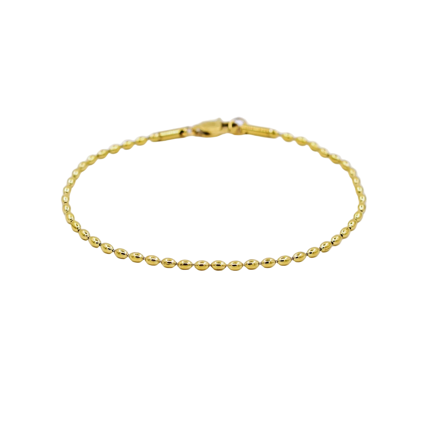 rice chain bracelet - gold