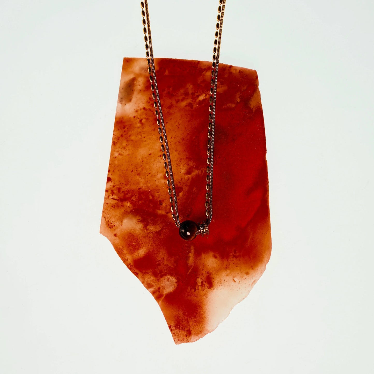 tiger eye necklace - gold