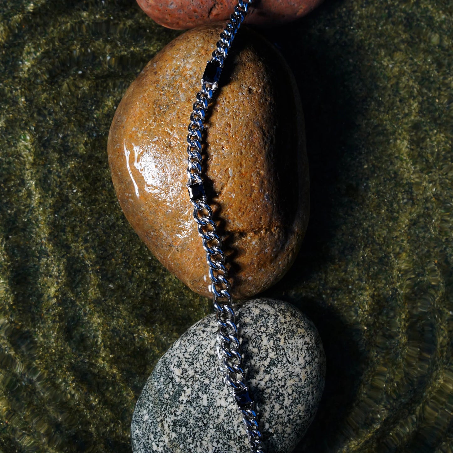 black gemstone necklace