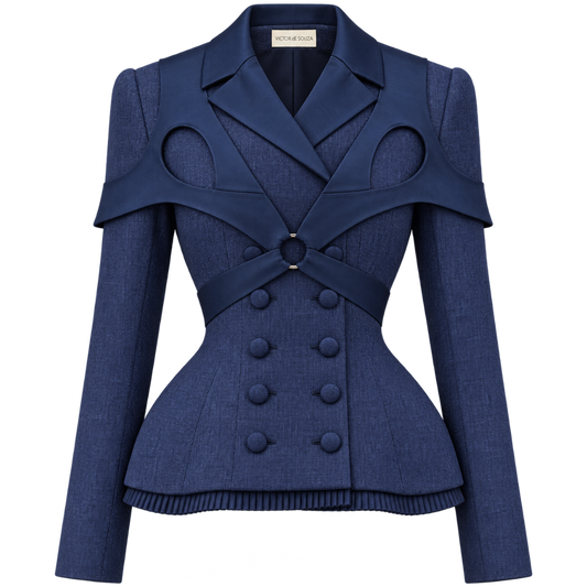 celeste sculpted linen jacket - emanuel new york