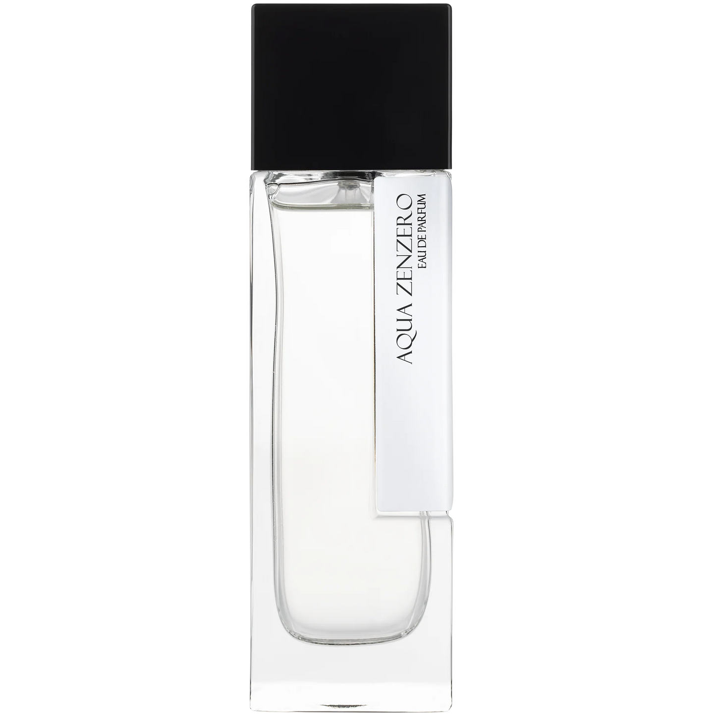 Perfume bottle labeled 'Aqua Zenzero' on a white background