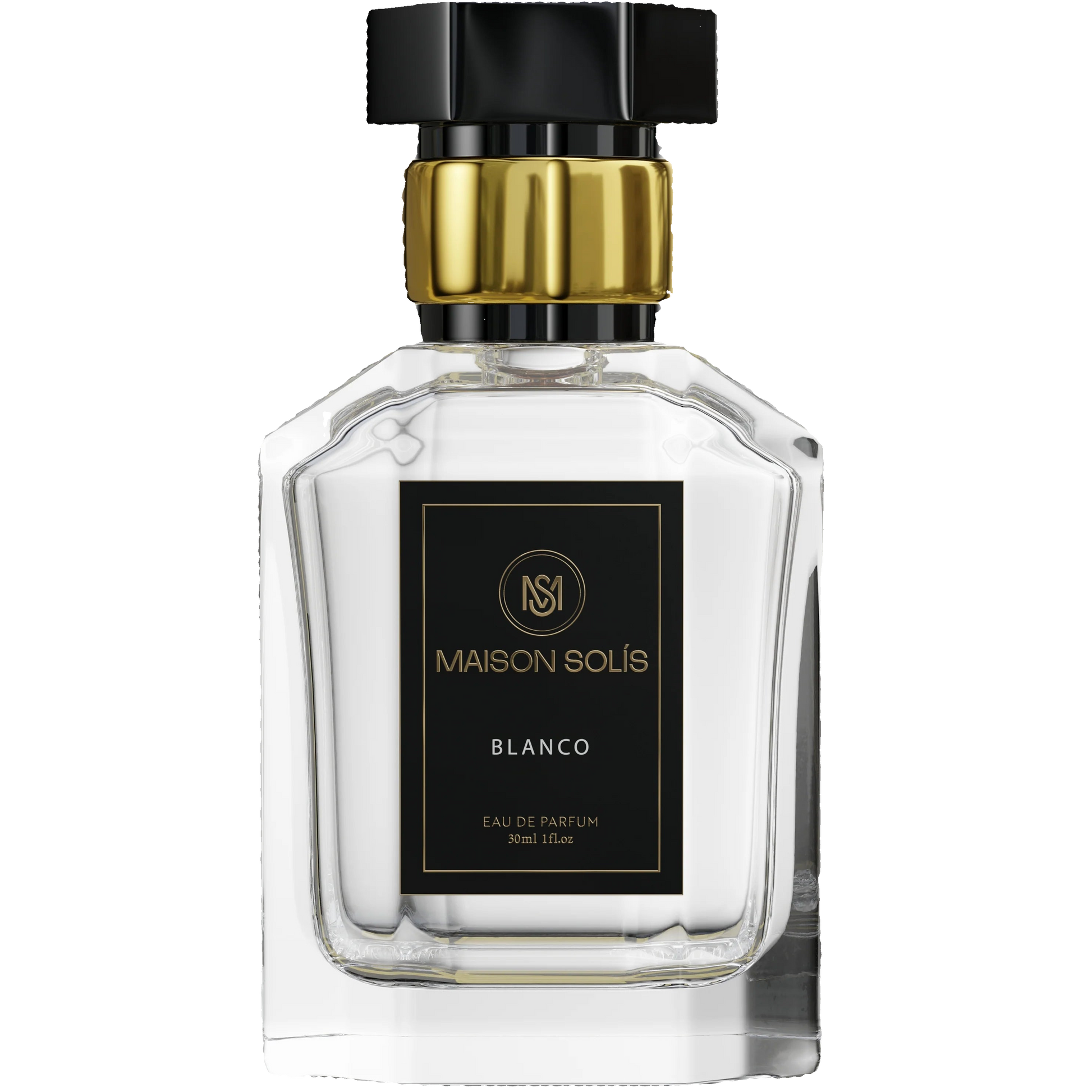 Maison Solis Blanco perfume bottle on a white background