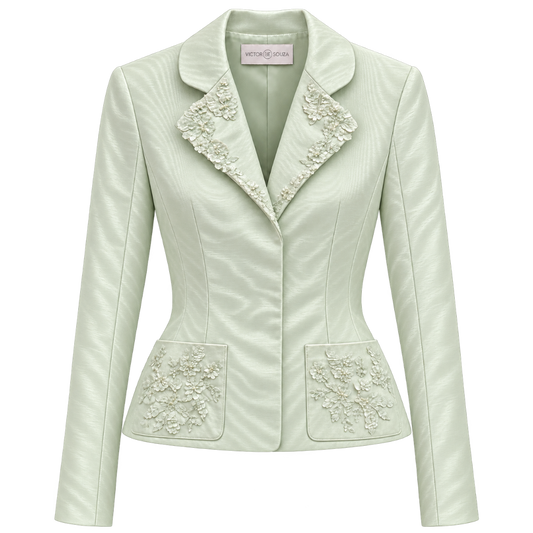 florienne moiré jacket - emanuel new york