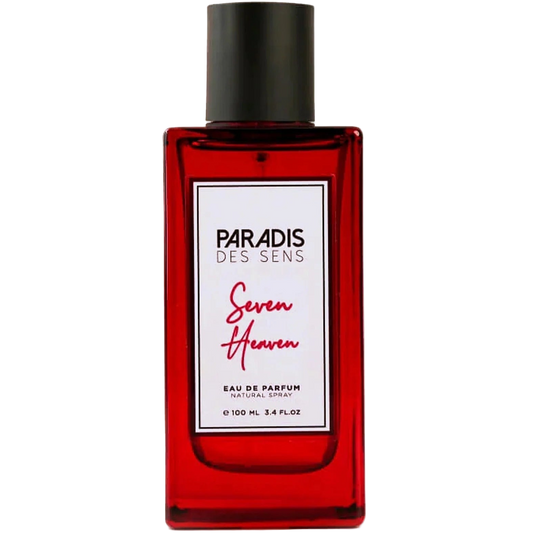 Paradis Des Sens Seven Heaven perfume bottle on a white background