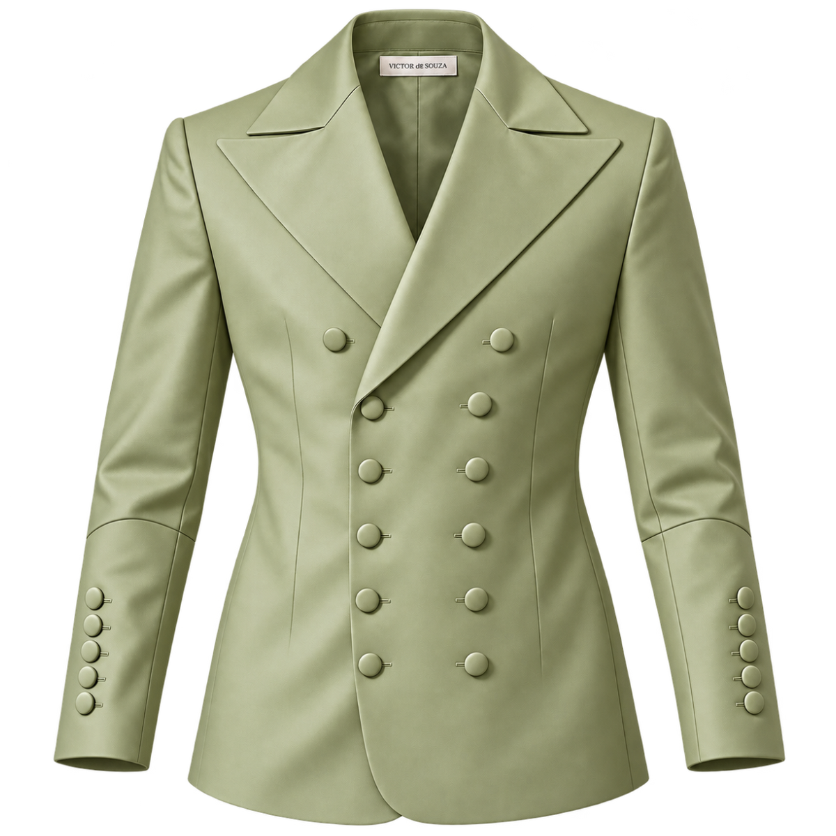 verdant double-breasted blazer