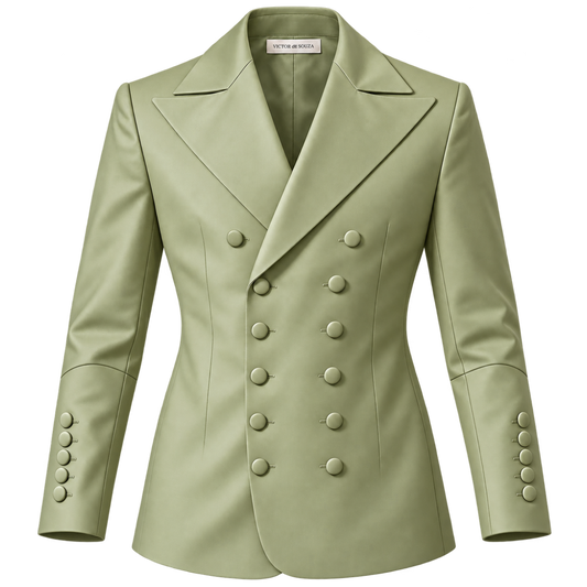 verdant double-breasted blazer