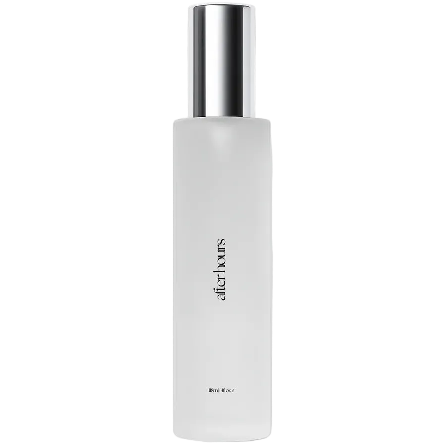 White after hours body oil spray bottle from the brand skin
