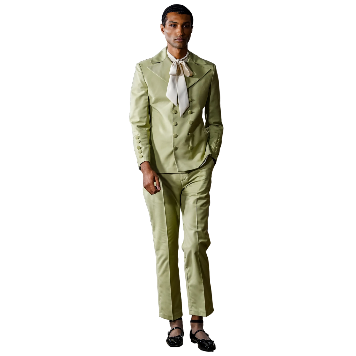 verdant double-breasted blazer