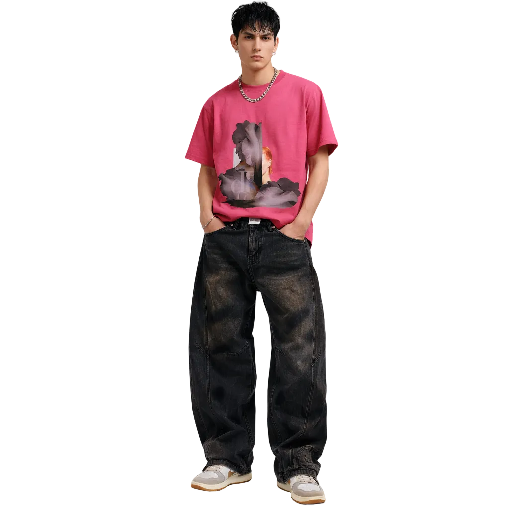 de souza - graphic tee - pink - emanuel new york