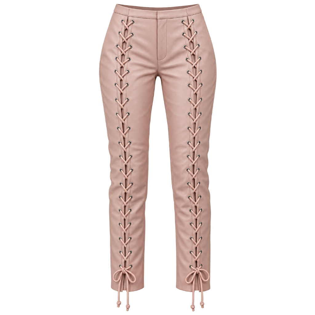 rosamund lace-up leather pants