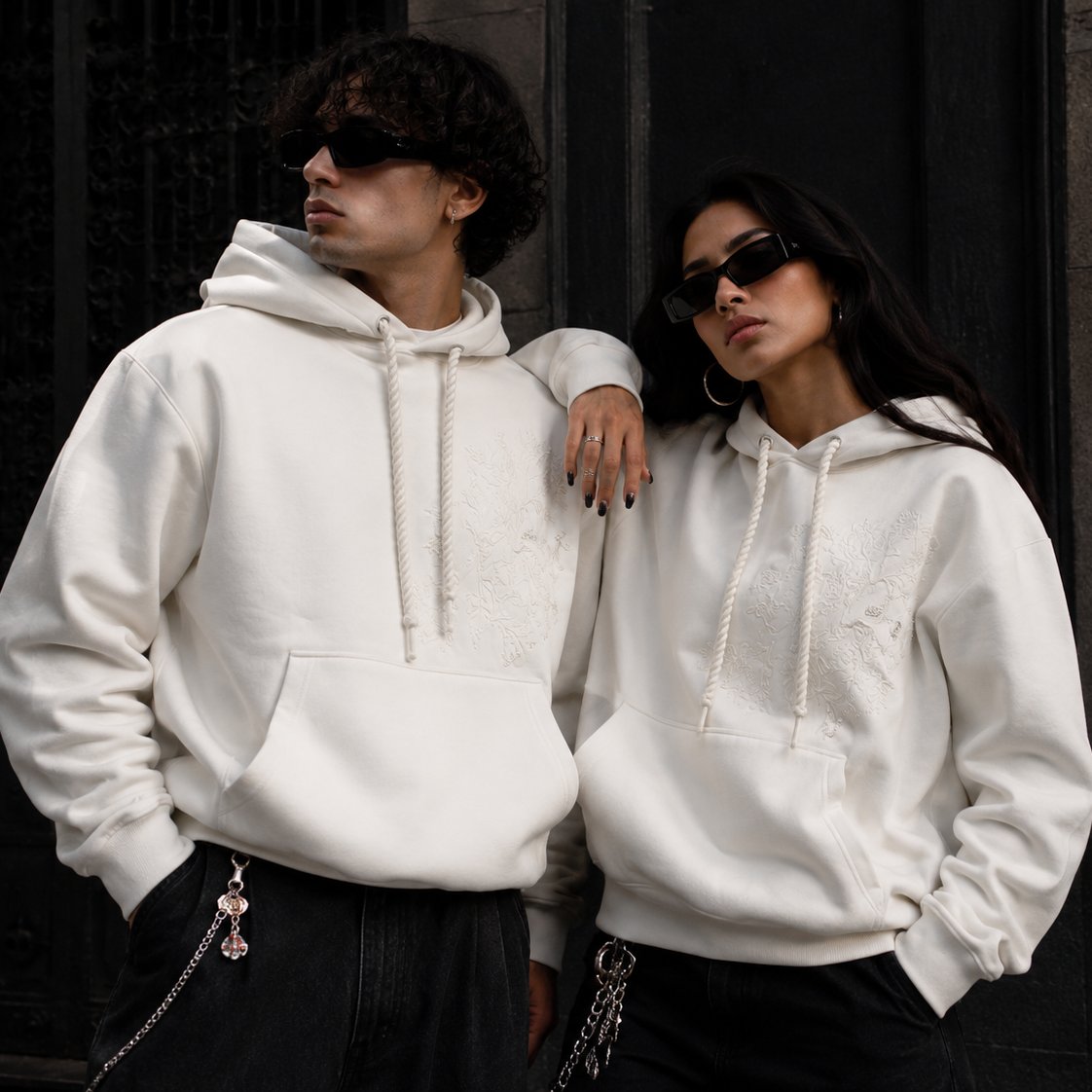 de souza - chantilly hoodie - white - emanuel new york