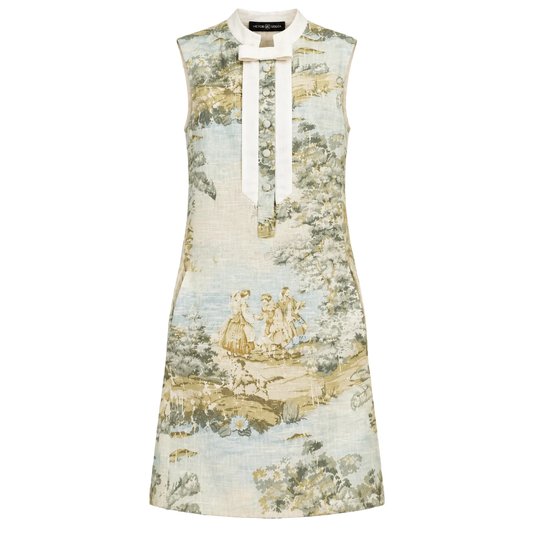 silk and wool bow dress - emanuel new york
