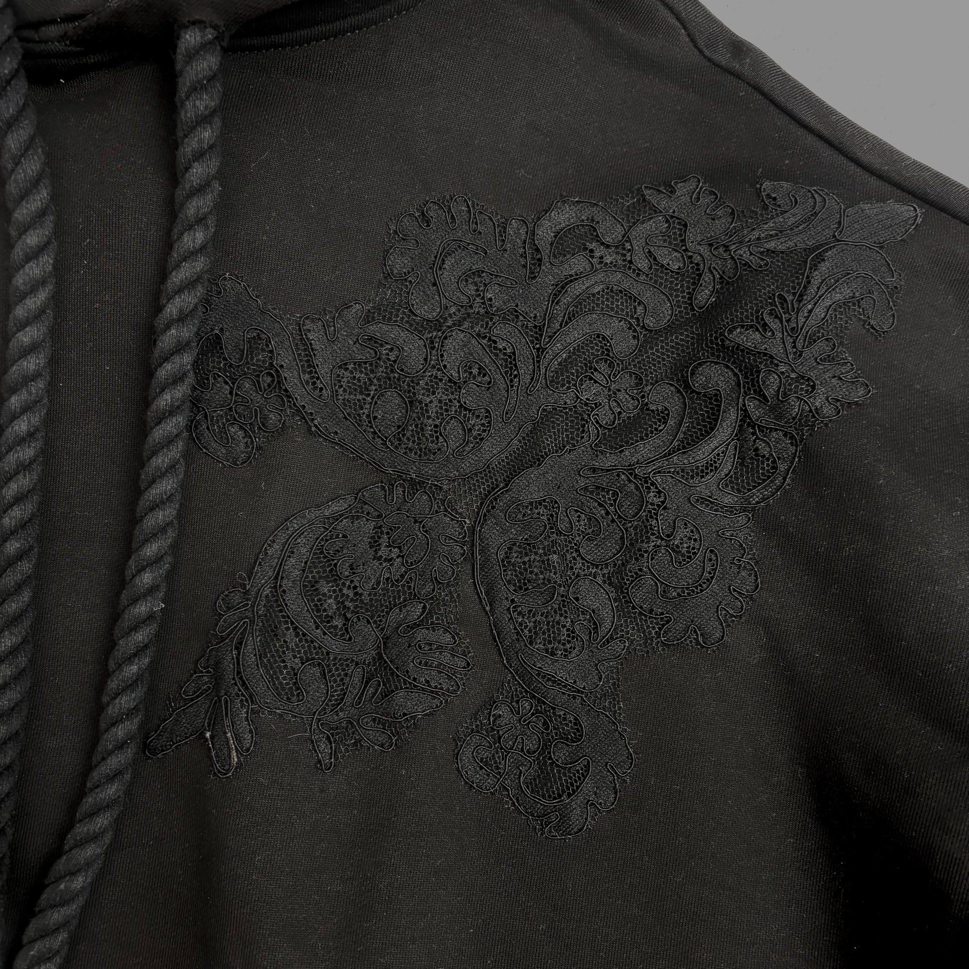 de souza - chantilly hoodie - black - emanuel new york