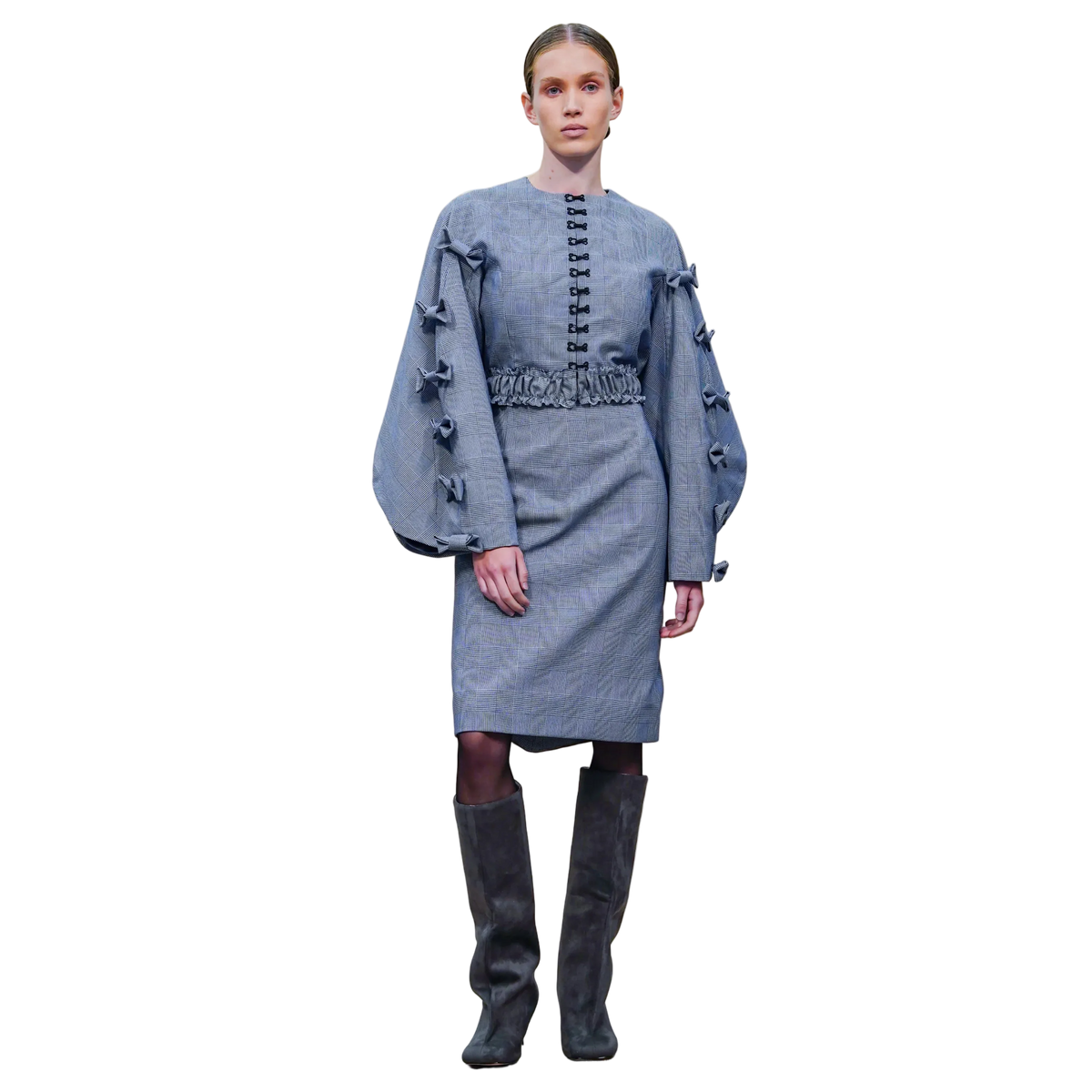 aurelia glen-check skirt