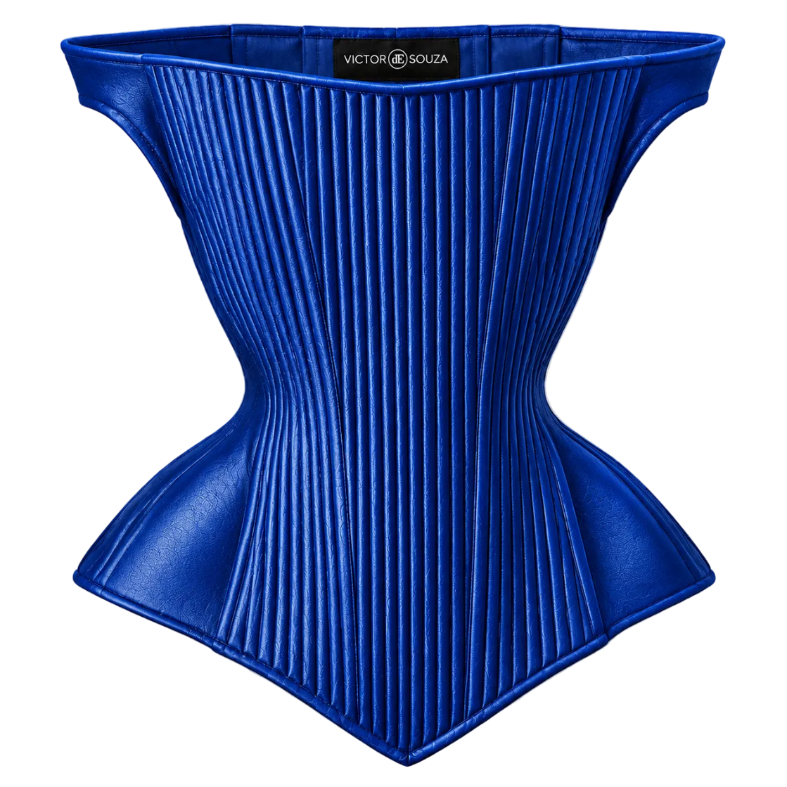 cobalt leather empress corset