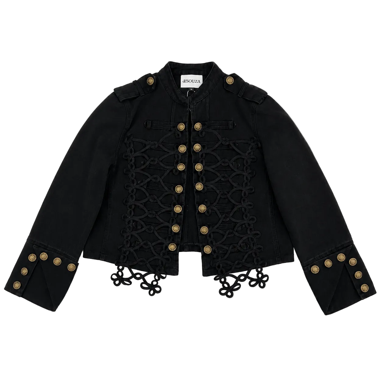de souza - denim military jacket - emanuel new york