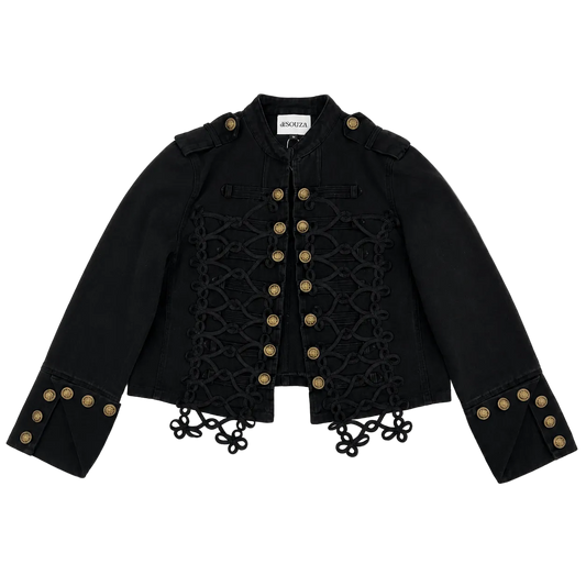 de souza - denim military jacket - emanuel new york